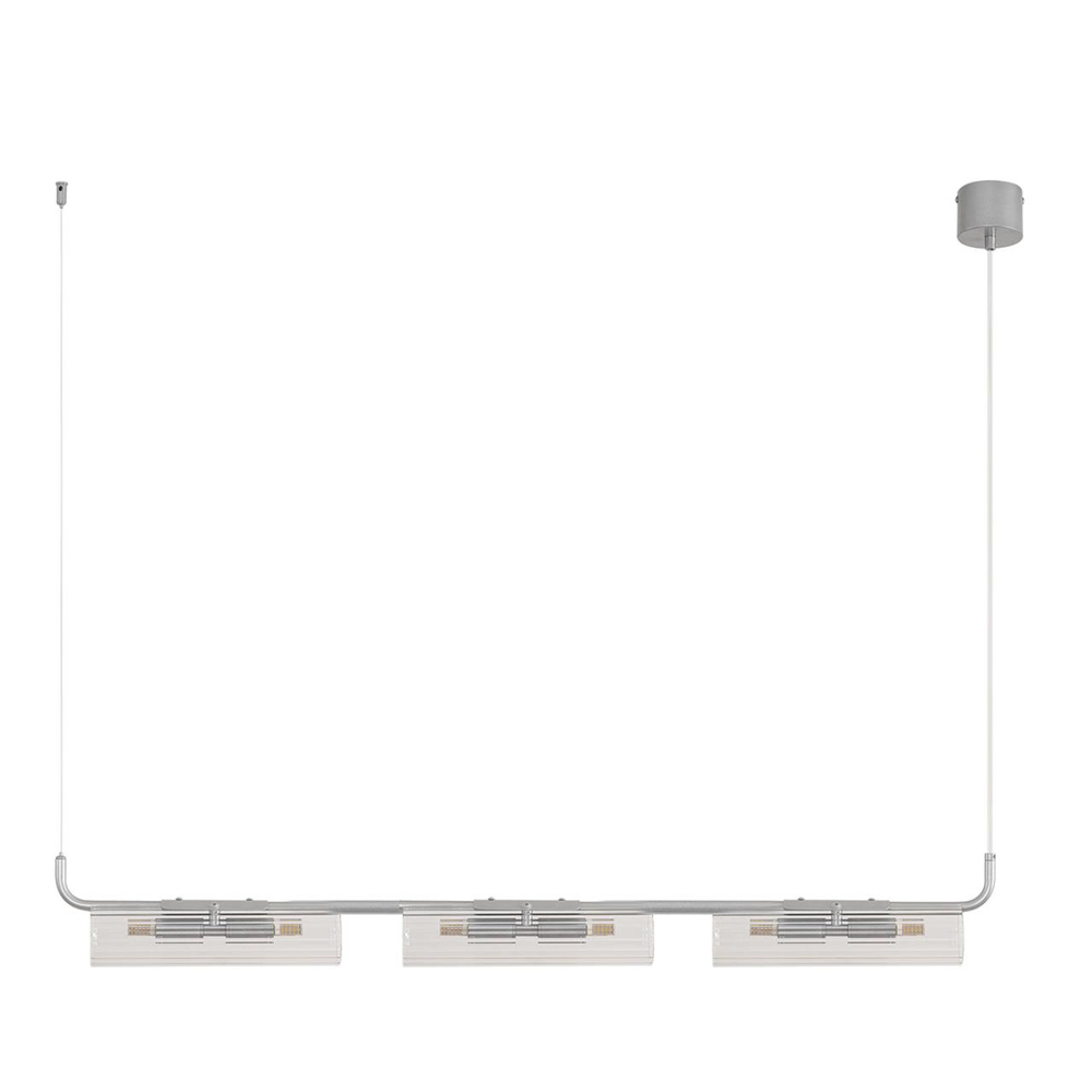 8258/6 SUSPENTIONI LN26 286 серебро/прозрачный, металл/стекло Подвес G9 6*20W 220V TORONTO