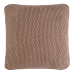 Подушка декоративная из стираного хлопка цвета мокко из коллекции essential, 45х45 см