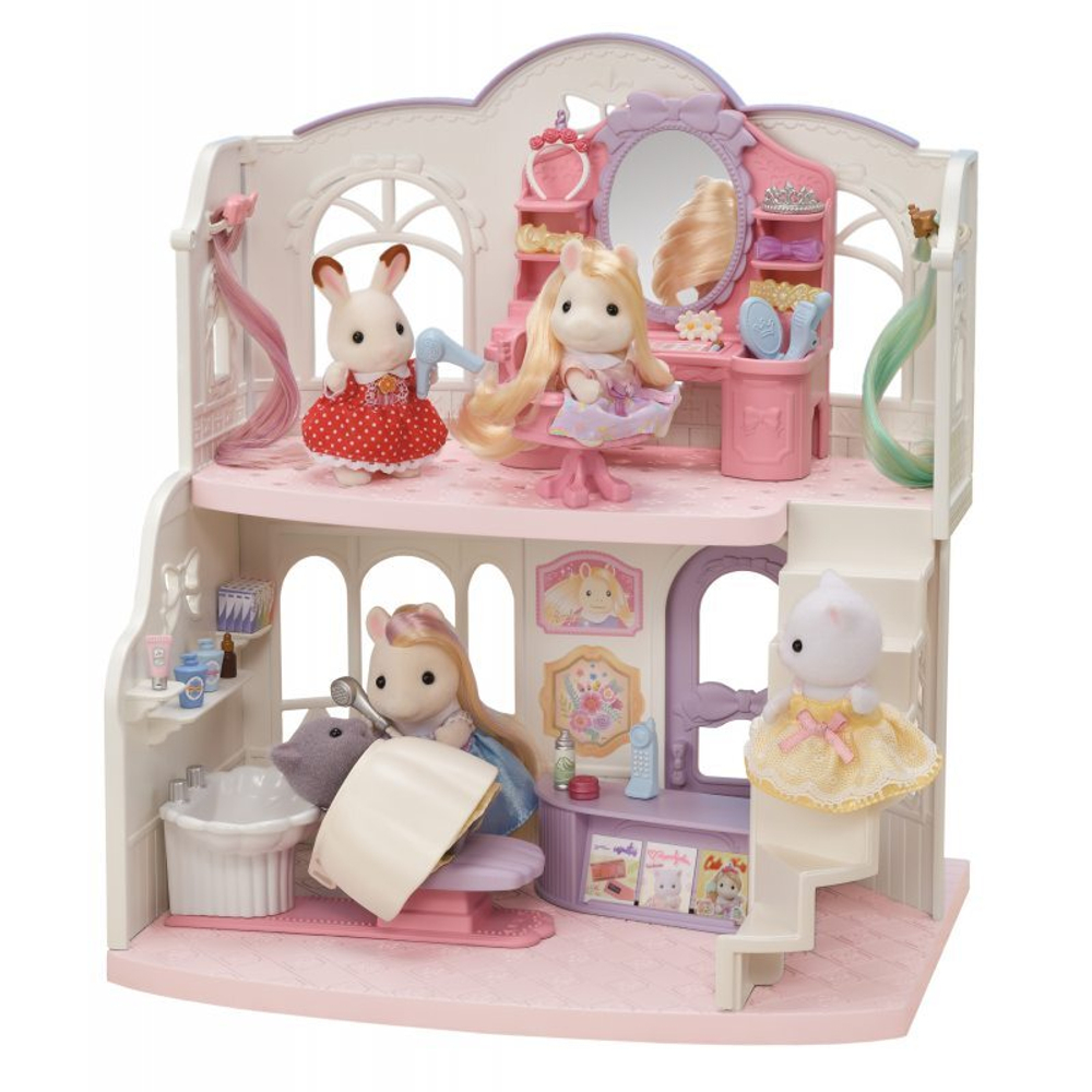 Набором Sylvanian Families Игровая площадка Салон красоты Пони