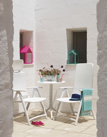 Стол пластиковый обеденный Step + Step Mini Nardi Италия цвет белый