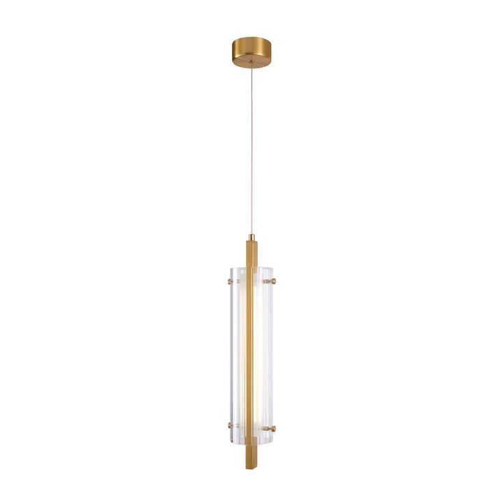 Подвесной светодиодный светильник Indigo Vitreo 11067/A/1P Brass V000173L