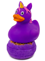 Бомбочка для ванны с уточкой Funny Ducks пурпурный единорог