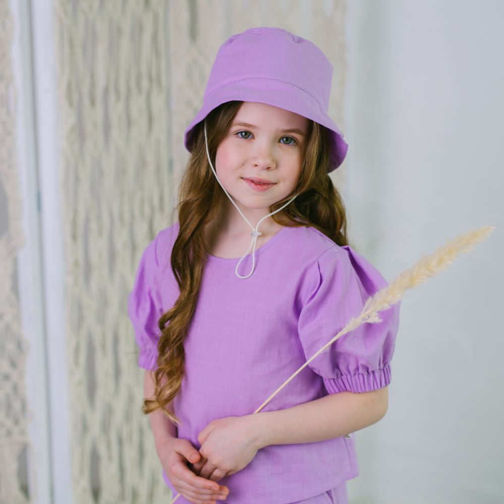 Топ хлопковый "Лаванда" 7+