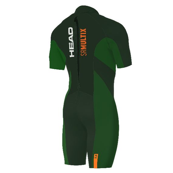 Короткий гидрокостюм Head Swimrun Multix Shorty нейлон/нейлон 2,5 мм