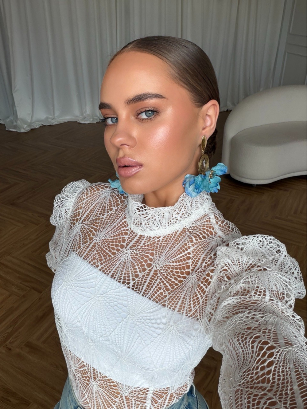 Серьги Blue mood gold