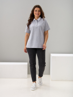 Блузка БЛк-143/пике-серыймеланж