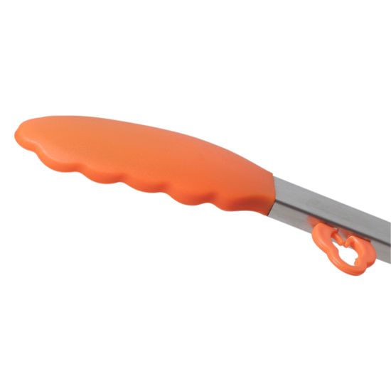 Щипцы силиконовые 30,5 см. Kamille КМ 7512 с ручками из нержавеющей стали