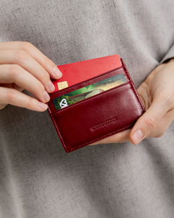 Картхолдер 514 12 бордовый