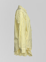 Костюм R.Studio 26371 в полоску из рубашки и юбки на резинке с рюшами