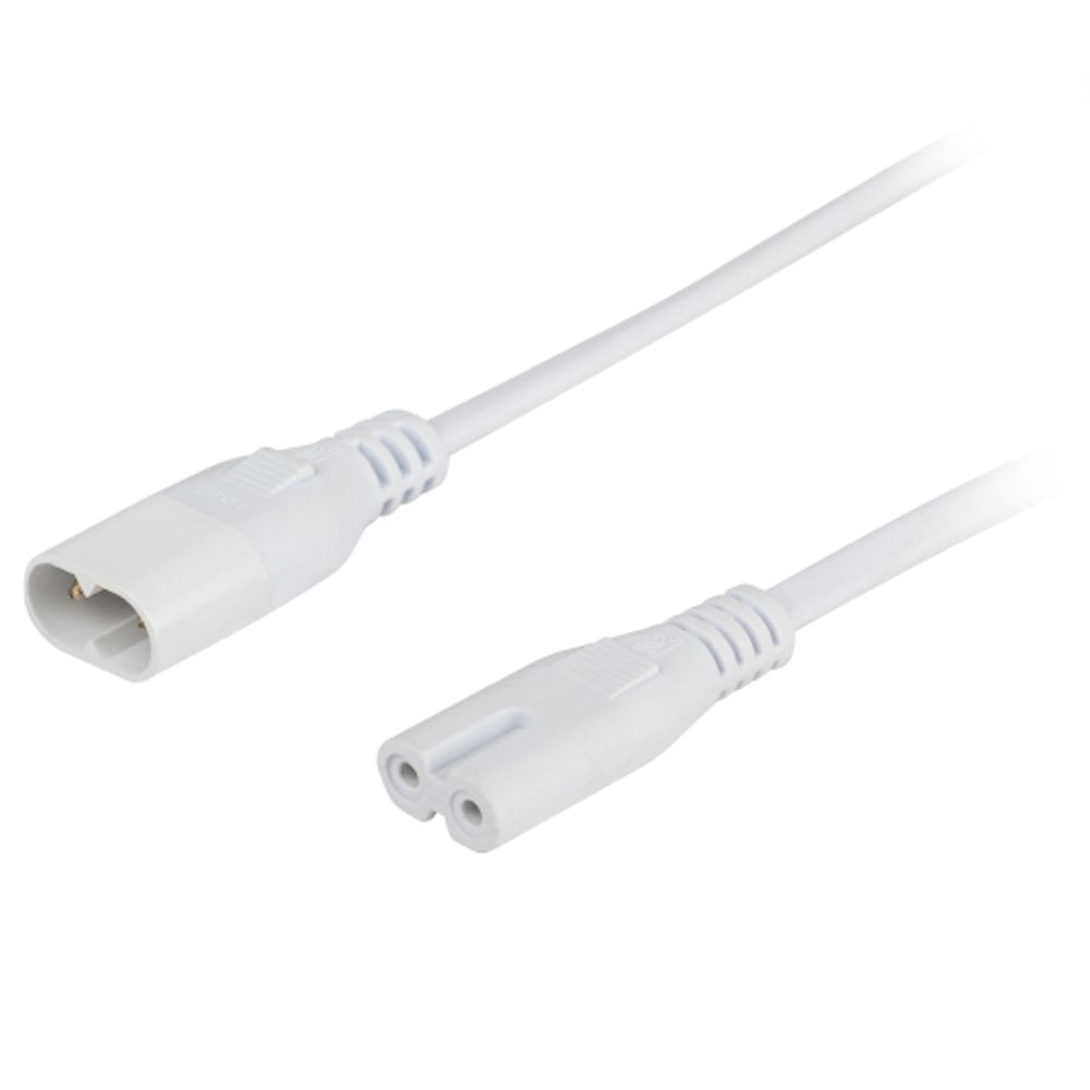 Кабель соединительный для линейного светильника ЭРА FT-C7-С8-0,5 0,5 м коннекторы IEC C7-IEC C8 | Аксессуары для фито светильников