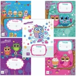 Тетрадь 12л. А5 клетка Юнландия «СОВЯТА» обложка мелованный картон АССОРТИ (10/20)