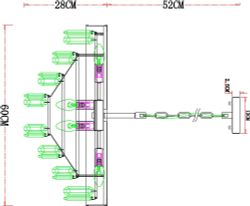 Подвесная люстра Arte Lamp