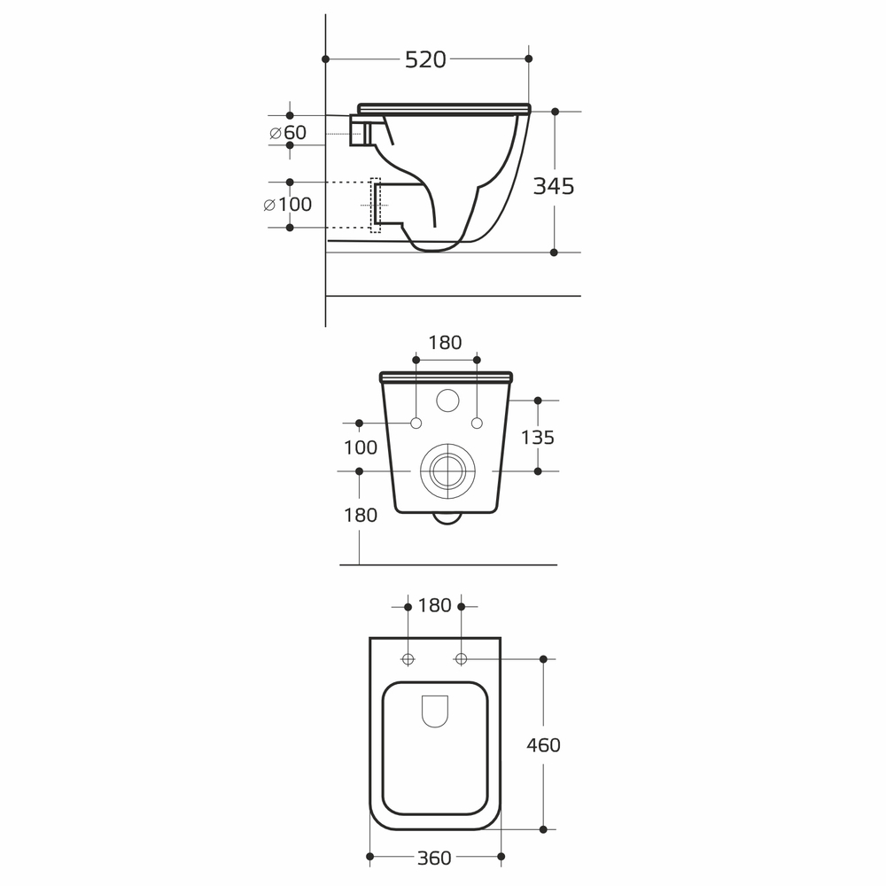 Унитаз подвесной безободковый WAVE EGO Tornado3.0 сид. дюропласт, м/л, быстр, БЕЛЫЙ глянец (XL)
