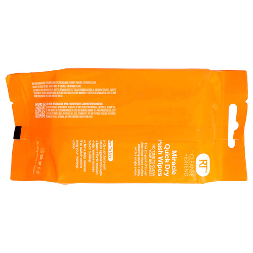 Real Techniques, Cleanse + Extension, быстросохнущие салфетки для расчесывания, 20 шт.