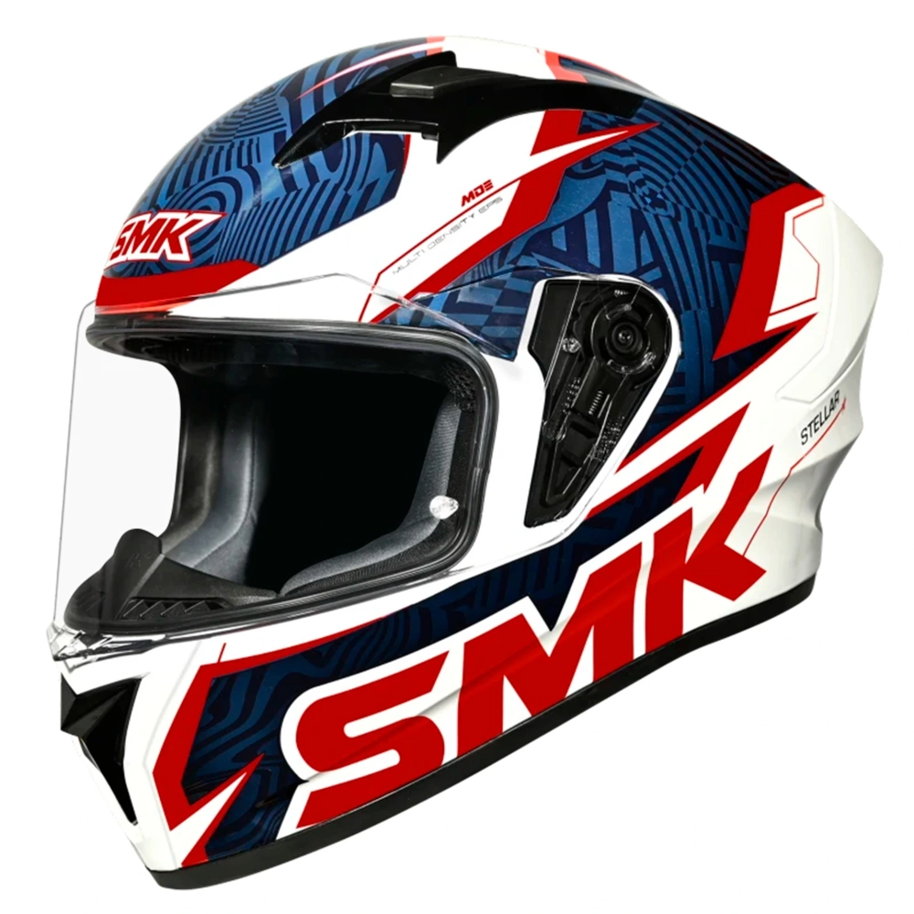 Шлем SMK STELLAR FURY, цвет белый/синий/красный (XL)