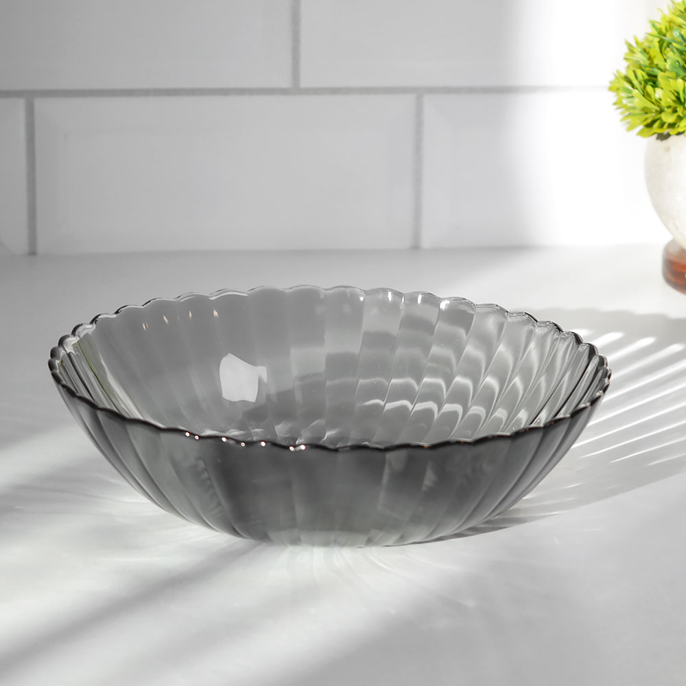 Тарелка суповая "Магия" 19,5см графит