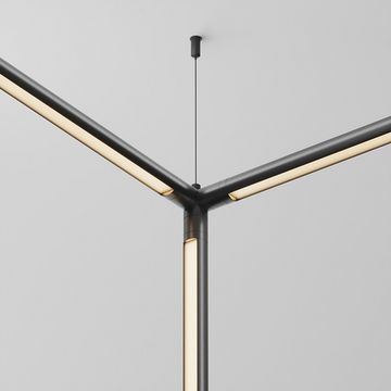 T-образный вертикальный коннектор для системы Shelf без ввода питания CA016TC-B черный Accessories for system Shelf Maytoni