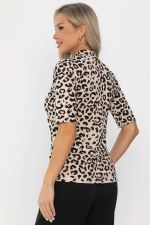 Блуза трикотажная Новый день НЬЮ (бежевая) Б14369-19М LT Collection