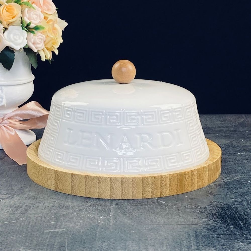 Lenardi 140-140 Масленка 20см BAMBOO в под.уп.(х16)Фарфор