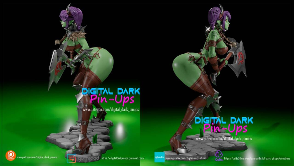 Фигурка Орк девушка ORC GIRL FROM WORLD OF WARCRAFT