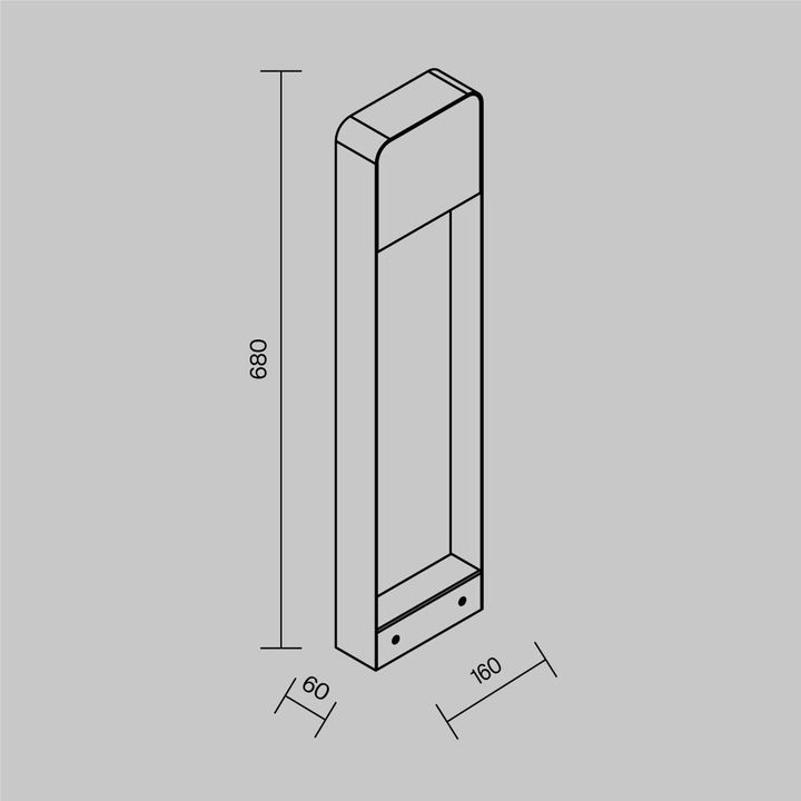 Ландшафтный светодиодный светильник Maytoni Outdoor Porte O481FL-L7BWD3K