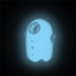 Светящийся вакуумный стимулятор Satisfyer Glowing Ghost, белый