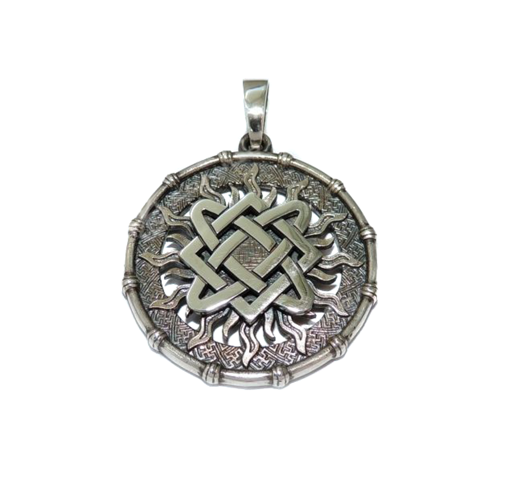 Славянский оберег Звезда Лады Богородицы в солнце Женская защита МОС-29-1