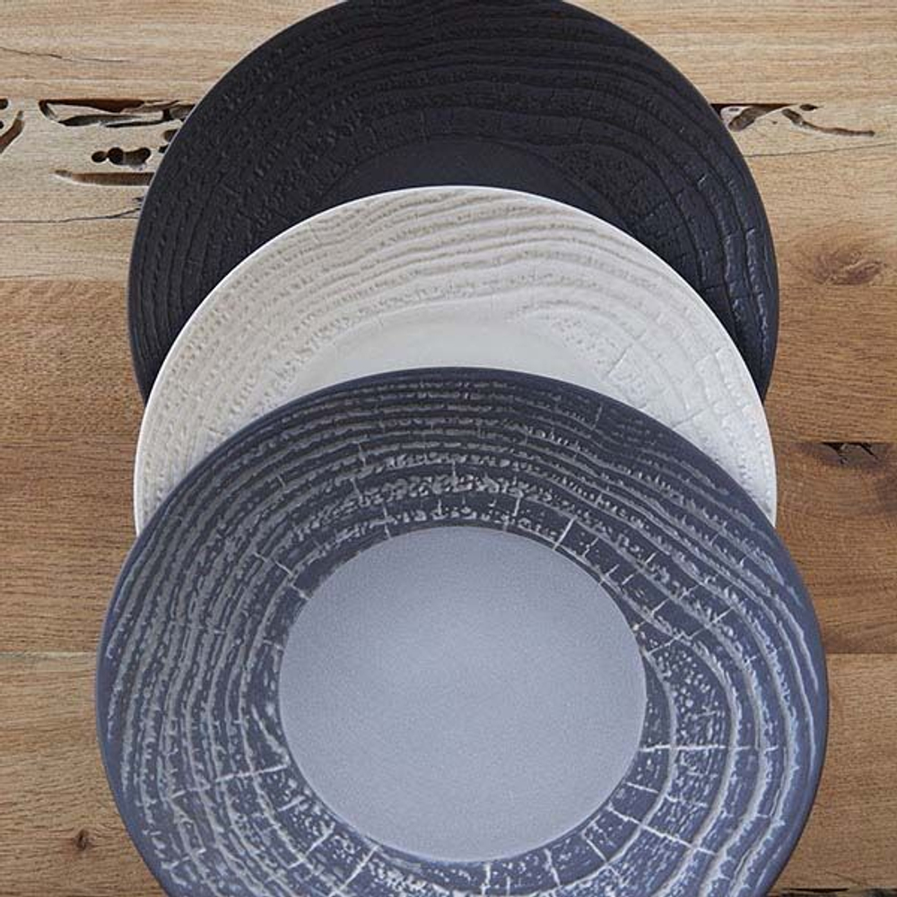 Тарелка «Арборесценс» мелкая;керамика;D=280,H=35мм; (Цвет: темно-серый)