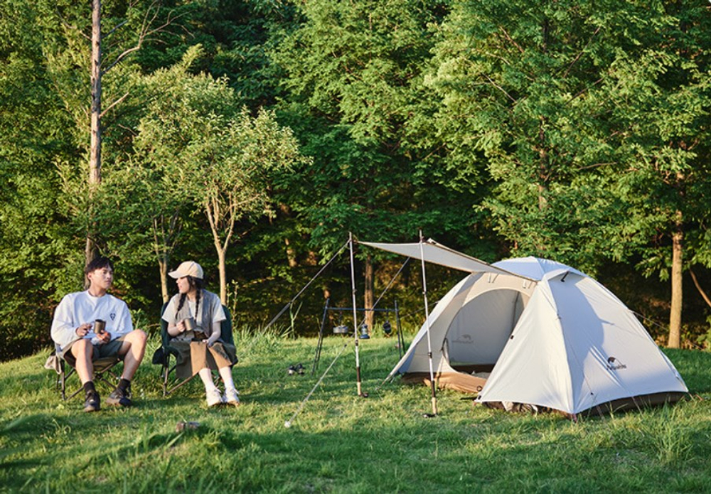 Палатка Naturehike Cloud-Creek, 2-местная, белая, артикул CNK2300ZP024-2W