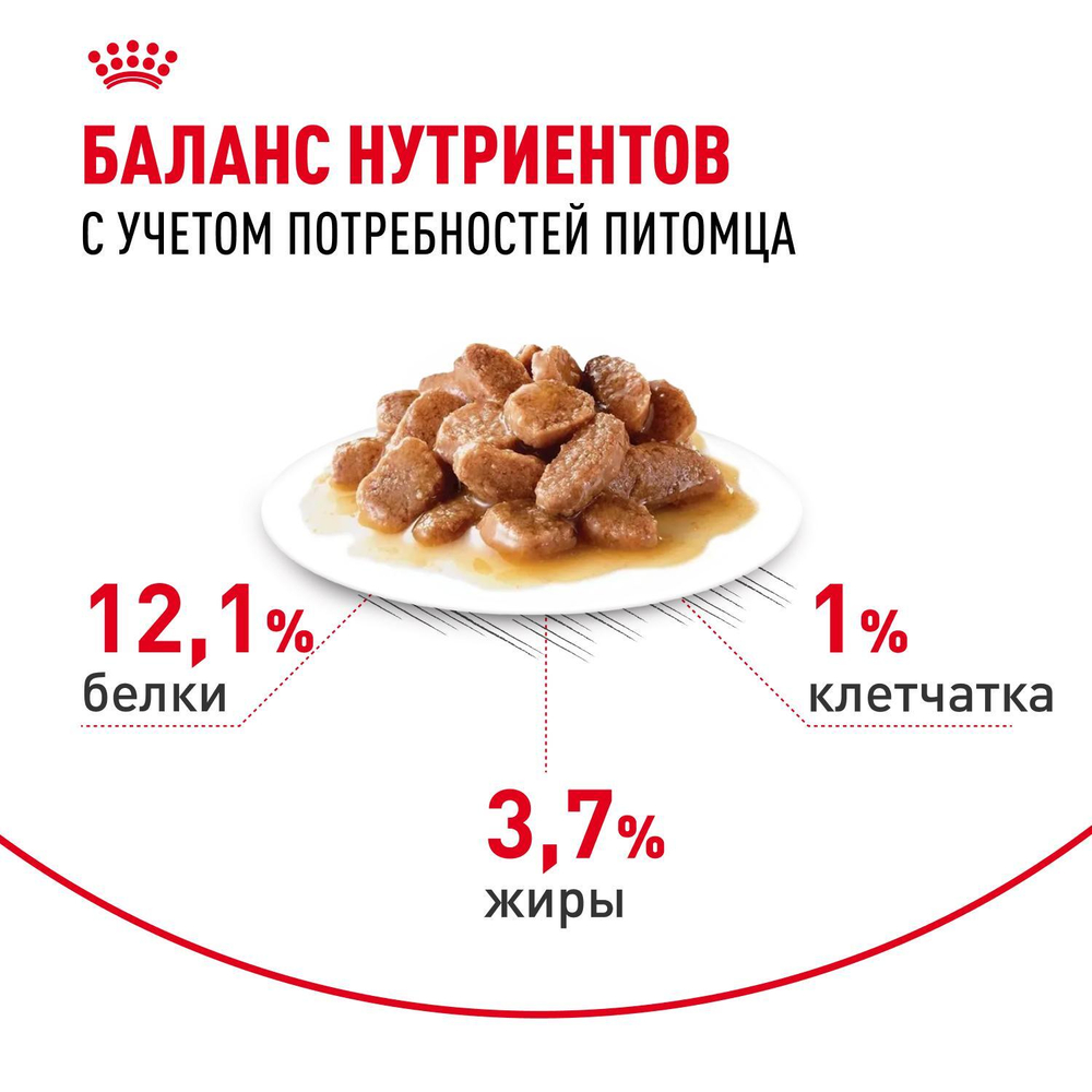 Royal Canin Hair&Skin Care паучи для взрослых кошек для поддержания здоровья кожи и красоты шерсти ломтики в соусе 85г