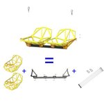 Качели двойные непрозрачные