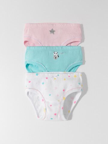 набор трусы/ уп  для девочки  К 1978-3уп/неж.розовый,аквамарин,белый,звездопад