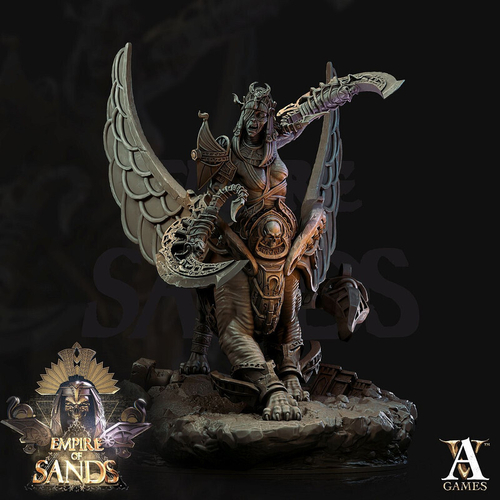 Grand Alliance Death Tomb Kings Necrosphinx Некросфинкс миниатюра для dnd, днд, pathfinder, фентези, Настольная игра, НРИ, Варгейм, РПГ