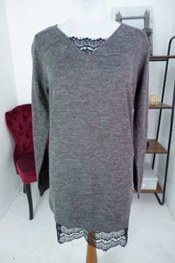 Платье ONLY повседневное с ажурной вставкой 46 размер