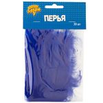 Перья Синие , 10 см 30шт