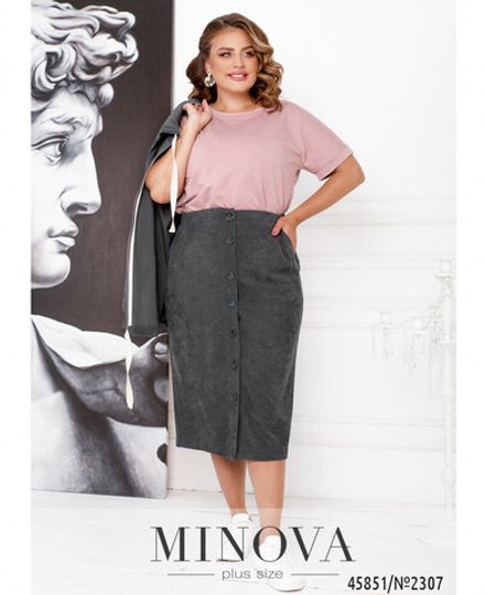 Юбка 2307-графит Minova Фото 2
