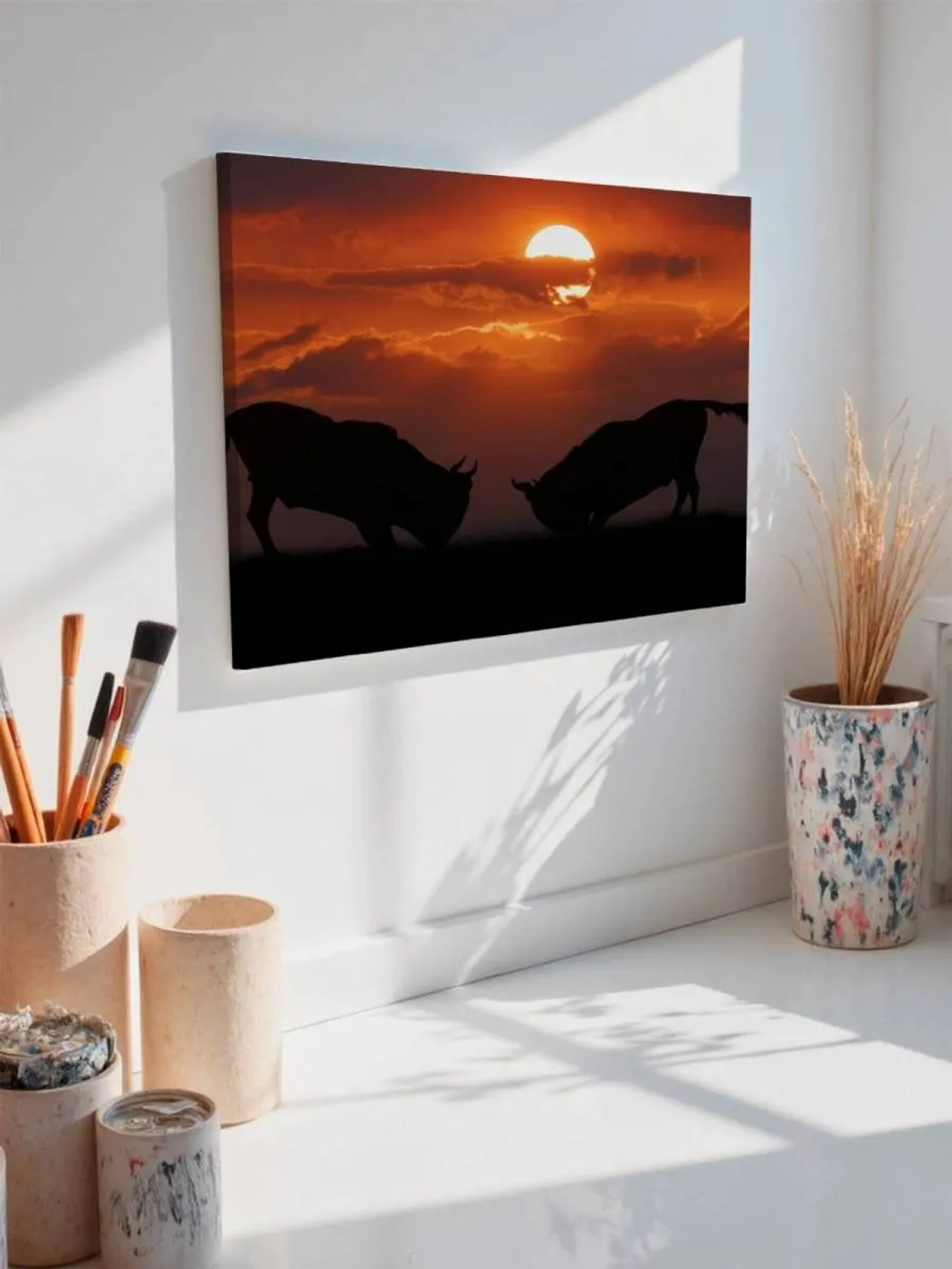 Картина на стену 40 X 50 Закат в Африке