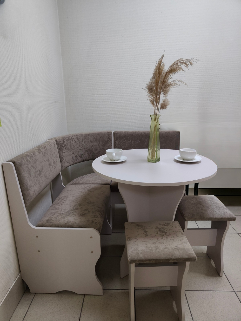 Кухонный уголок Лотос (Мускат, велюр коричневый)