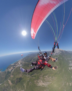 Параглайдинг с горы Адрасан на высоте 1000 м