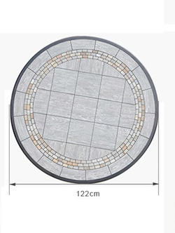 Стол из литого алюминия с керамикой Марбелья «MARBELLA»