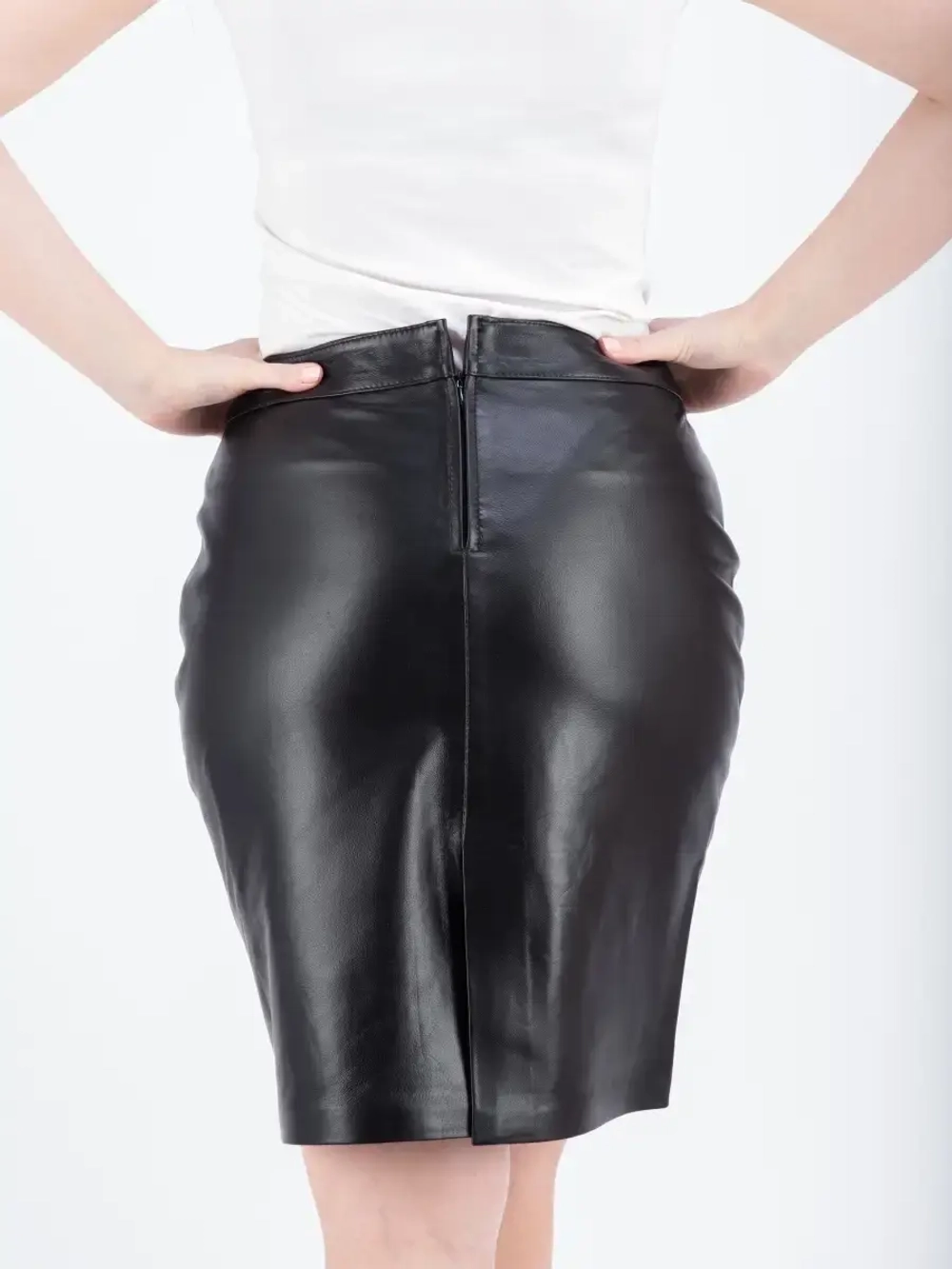 Юбка женская кожаная, юбка кожаная