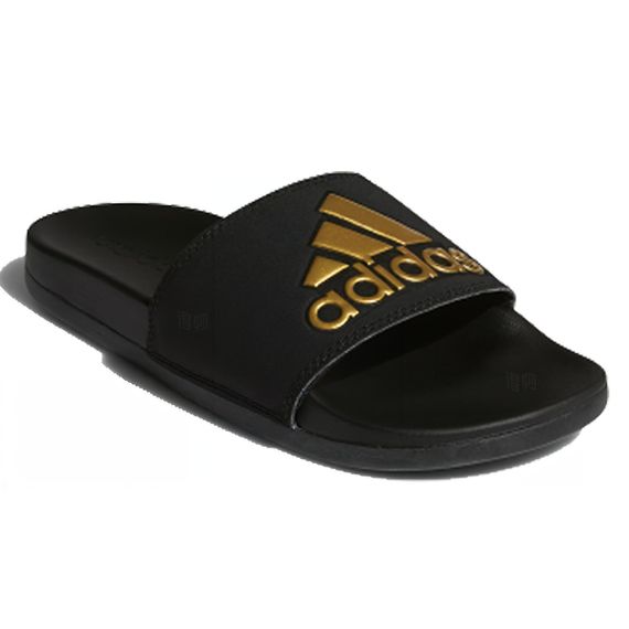 Adidas Neo Adilette Comfort 'Black Gold'
