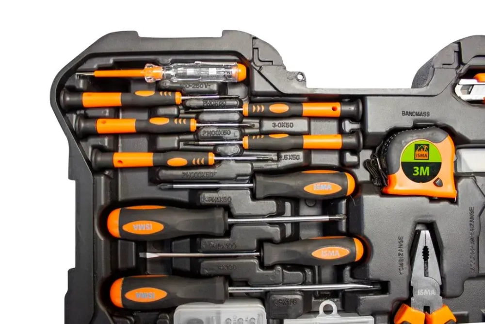 Набор инструмента 303пр. 1/4'',1/2''(6гр.)(4-32мм) ISMA ISMA-53034