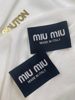 Бирка Миу чёрная 71х51 мм