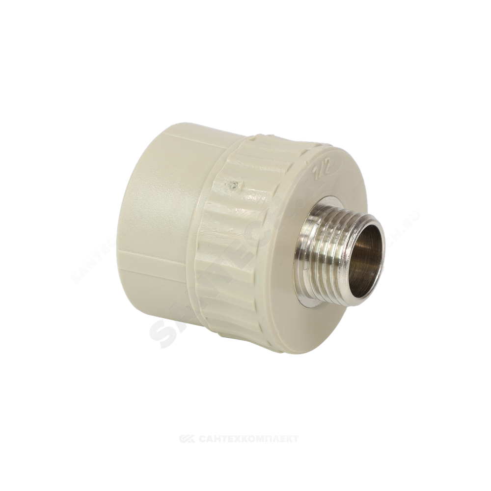 Муфта PP-R комбинированная серая Дн 20х3/4" НР VALFEX 10130120Г