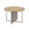 Shift Стол переговорный, круглый SK.SP-KR-120 Тиквуд Светлый/Капучино 1200*1200*753