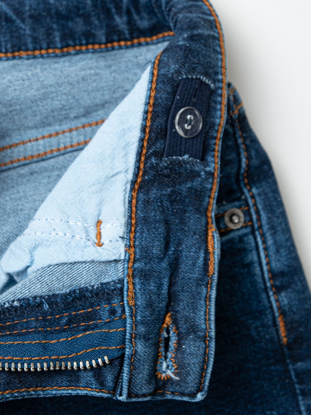 Джинсы прямые "Синие" 7+