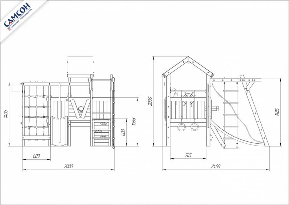 Детский чердак-кровать KiddyLoft Валли (без покрытия)