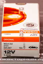 Osram 1.2W 12V W2*4.6d (Без цоколя приборная) (1шт.)