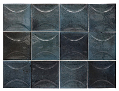 Керамическая плитка для стен EQUIPE HANOI Arco Blue Night 10х10/ЭКИПЕ ХАНОЙ Арко Блю Найт 10х10